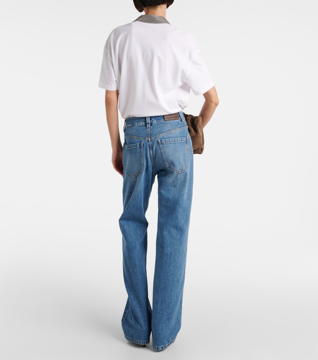 Mid-rise wide-leg jeans | Brunello Cucinelli