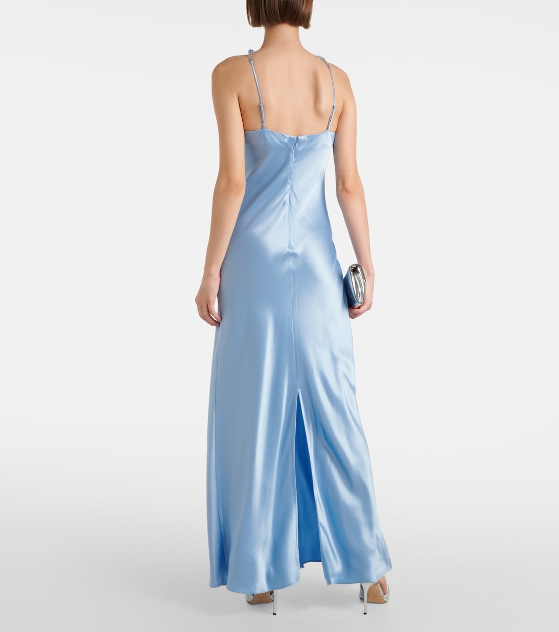 Robe longue Cadence en satin | Staud