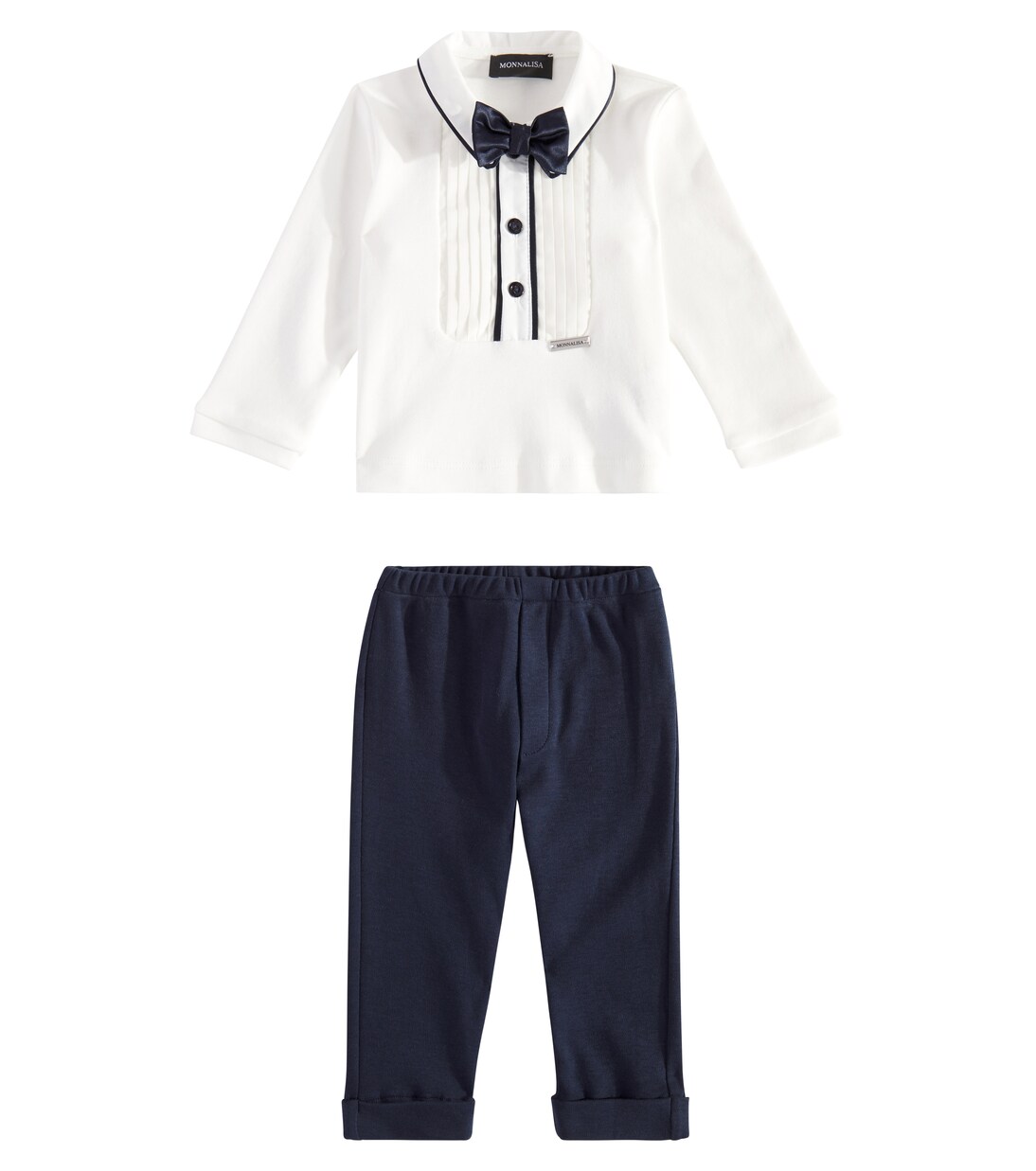 Baby cotton sweatshirt and pants set | Monnalisa