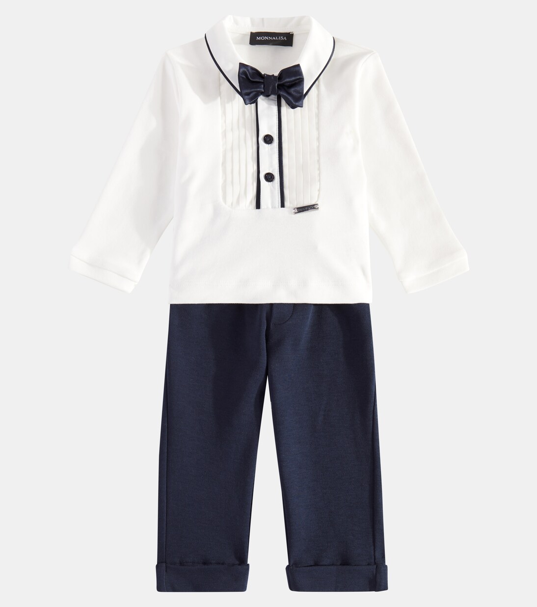 Baby cotton sweatshirt and pants set | Monnalisa