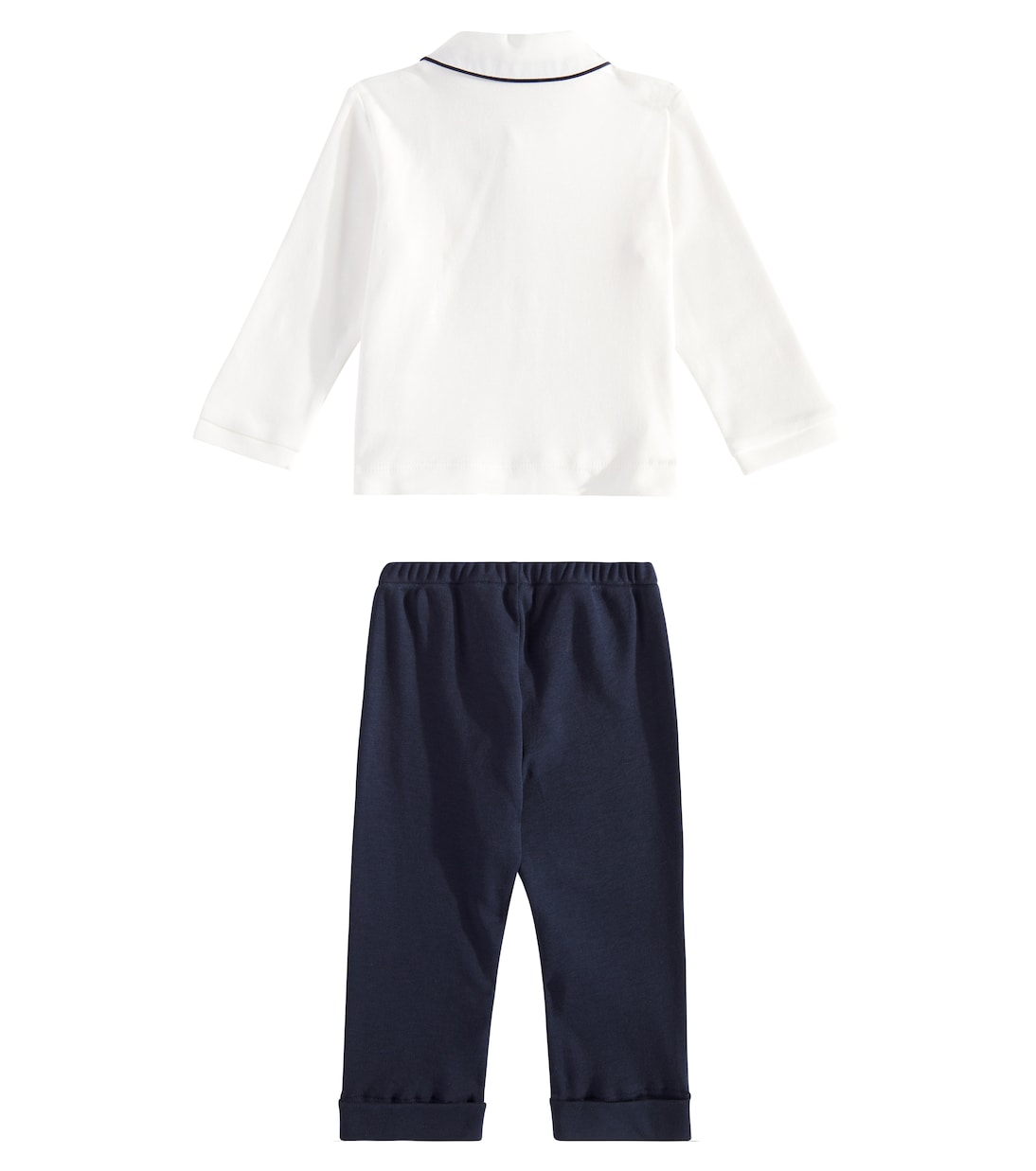 Baby cotton sweatshirt and pants set | Monnalisa