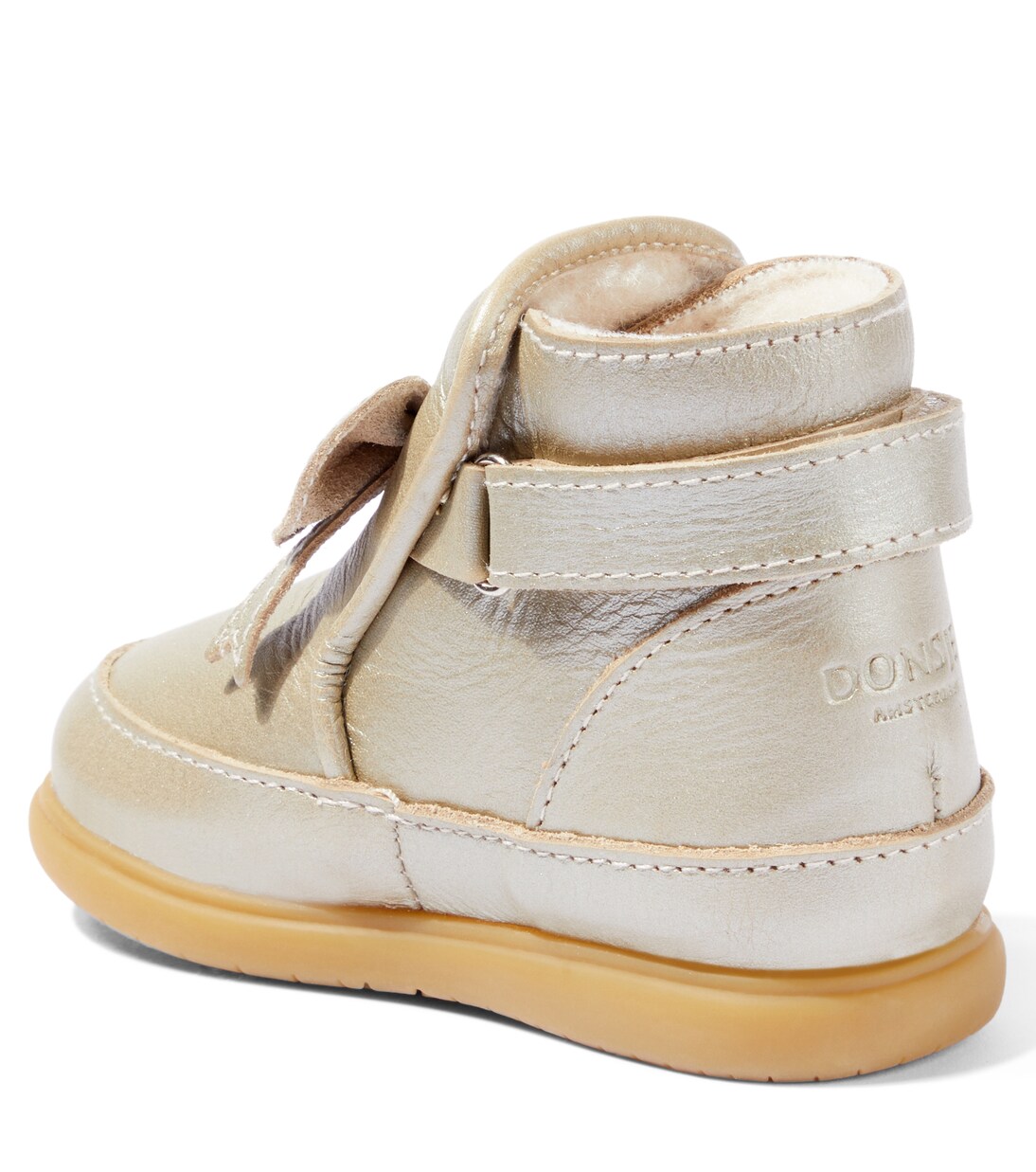 Baby Cemilla metallic leather booties | Donsje