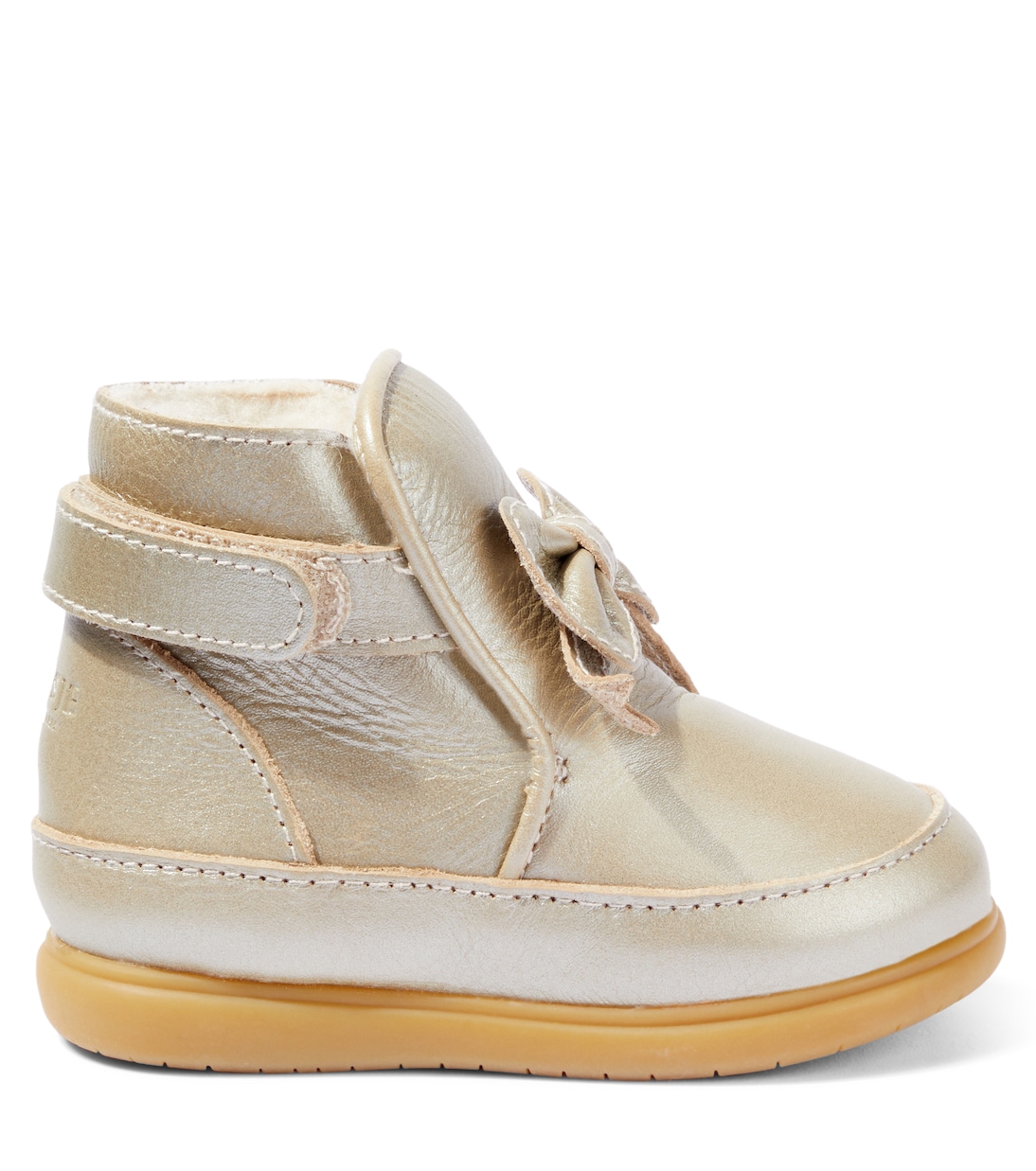 Baby Cemilla metallic leather booties | Donsje