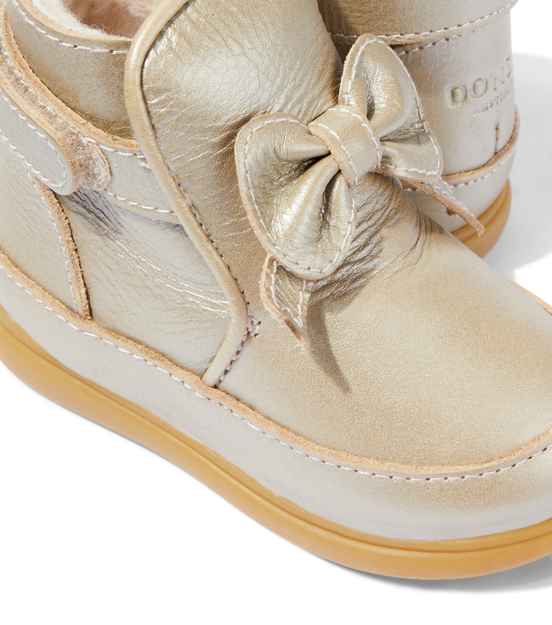 Baby Cemilla metallic leather booties | Donsje