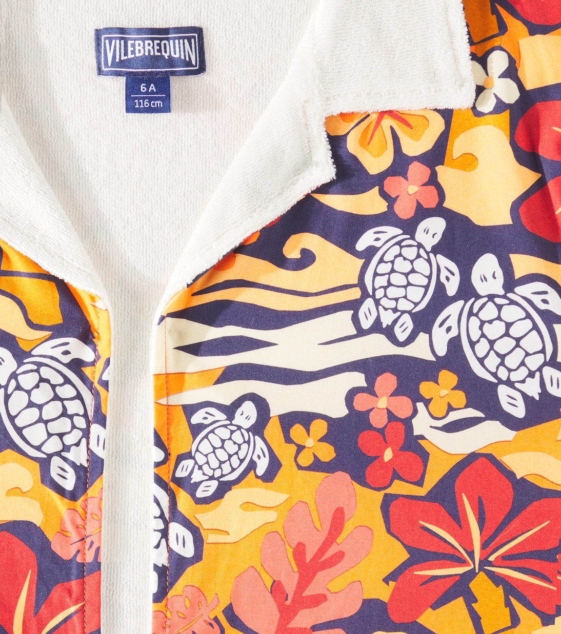 Galet terry-trimmed cotton shirt | Vilebrequin Kids