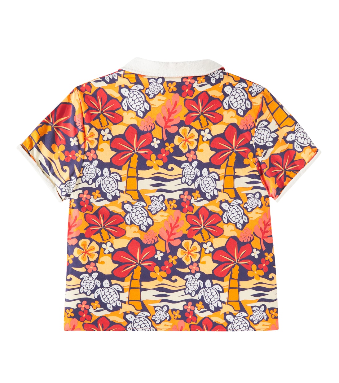 Galet terry-trimmed cotton shirt | Vilebrequin Kids