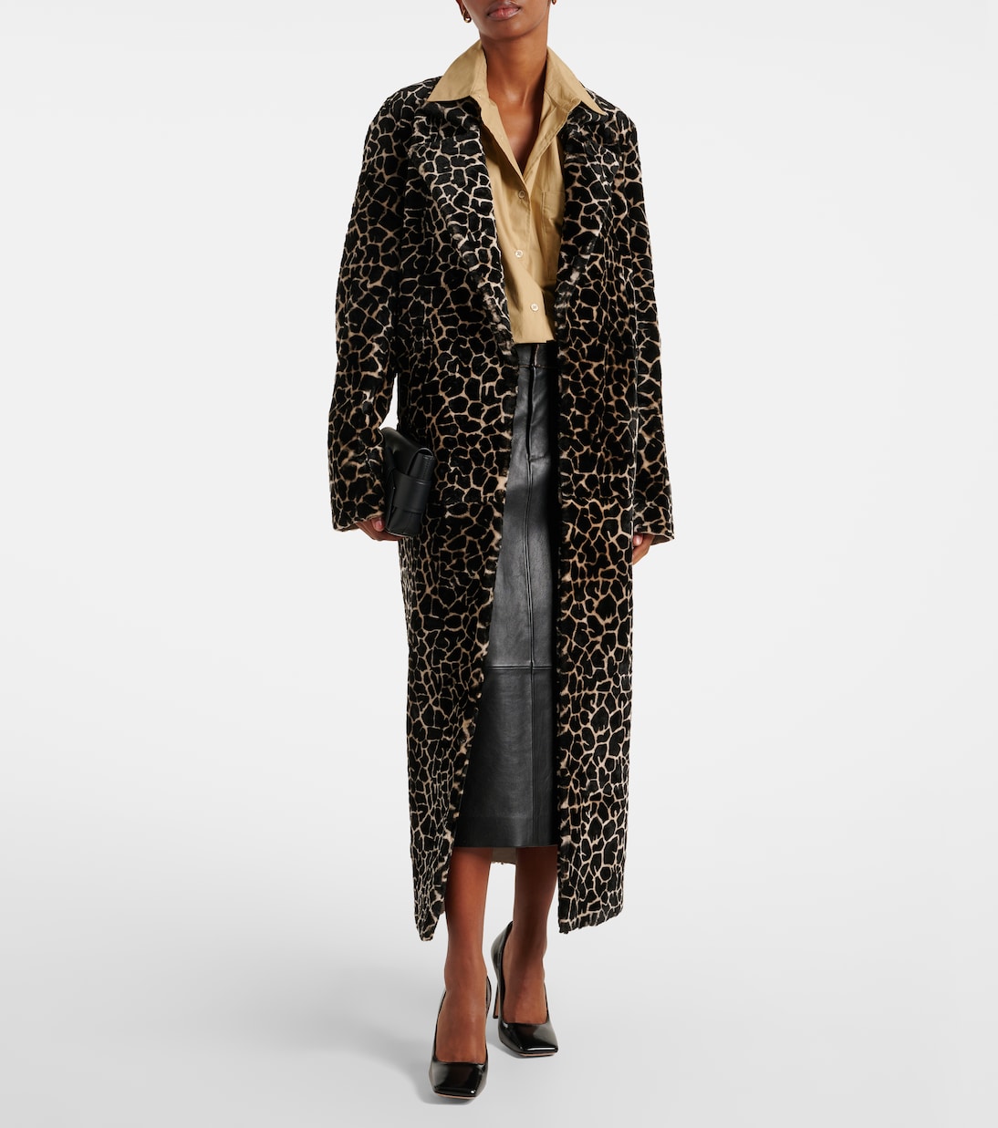 Bedruckter Mantel MLP aus Shearling | Dodo Bar Or