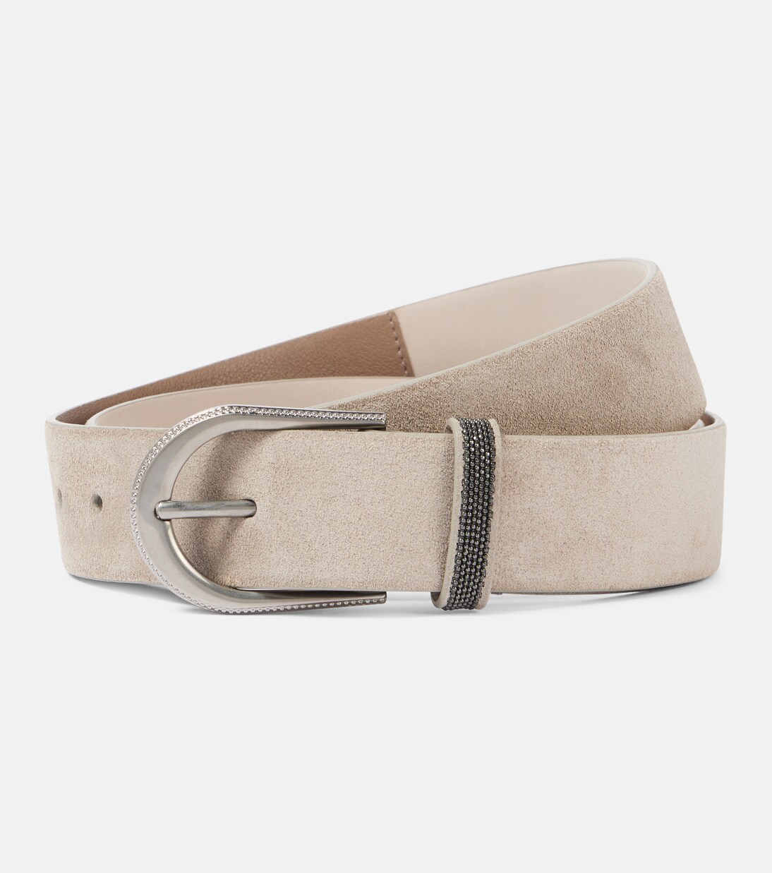 Monili suede belt | Brunello Cucinelli