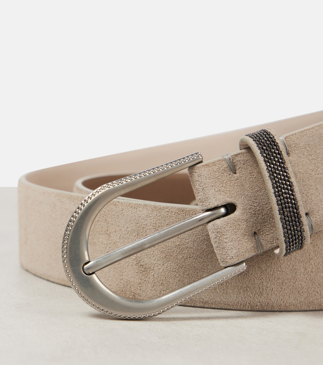 Monili suede belt | Brunello Cucinelli