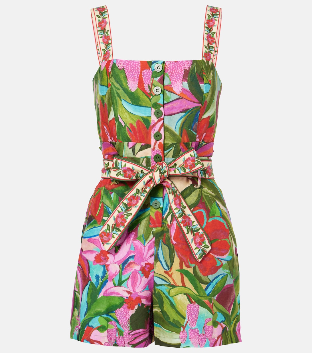 Jardin De Rêve Multicolor printed romper | Farm Rio
