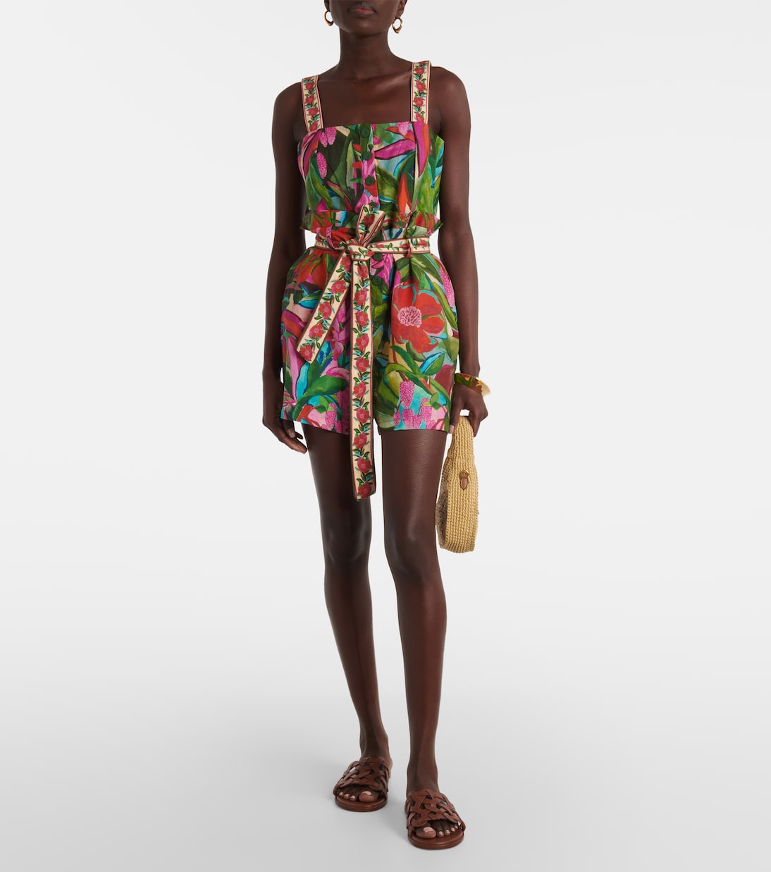 Jardin De Rêve Multicolor printed romper | Farm Rio