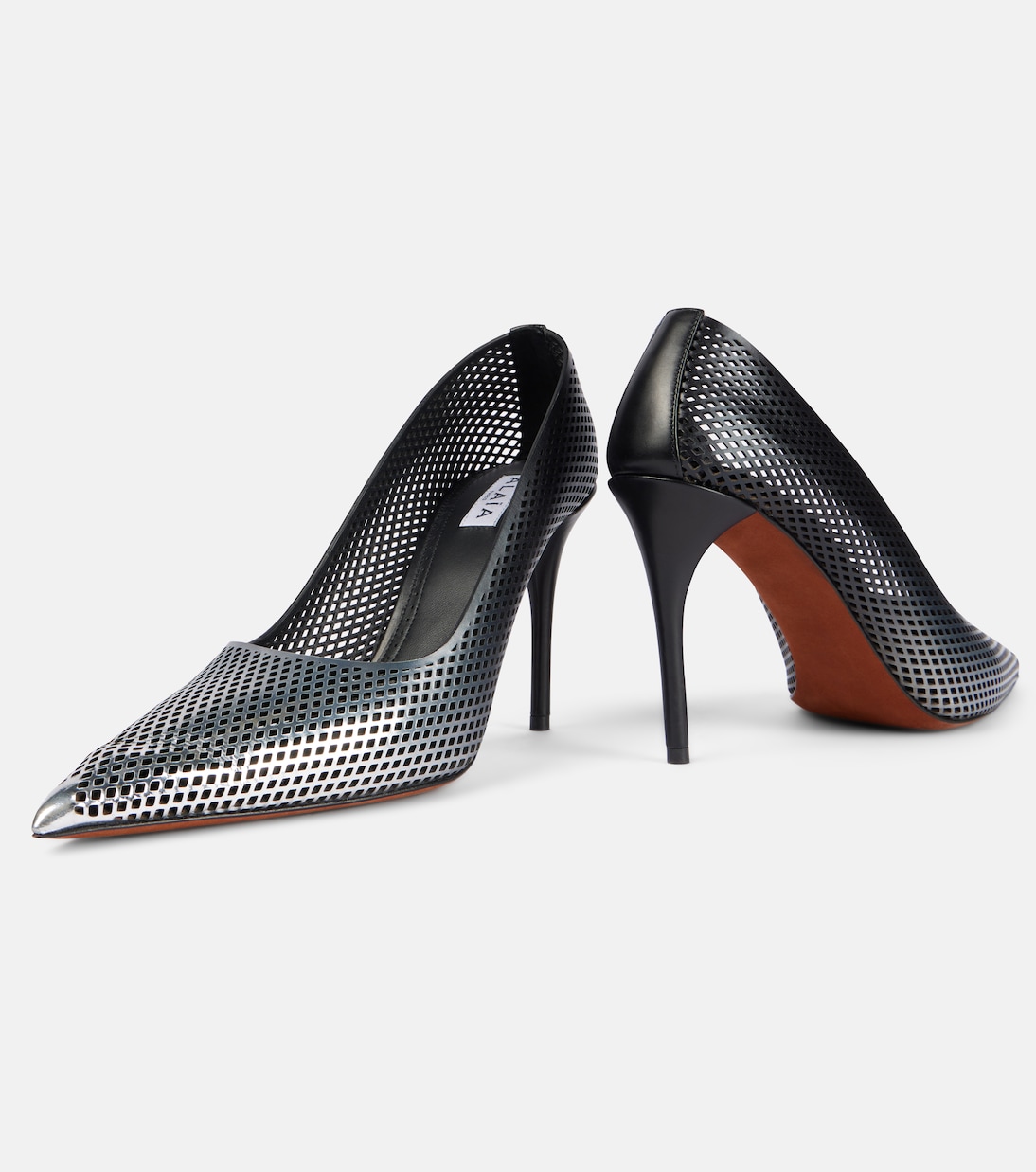 90 ombré leather mesh pumps | Alaïa