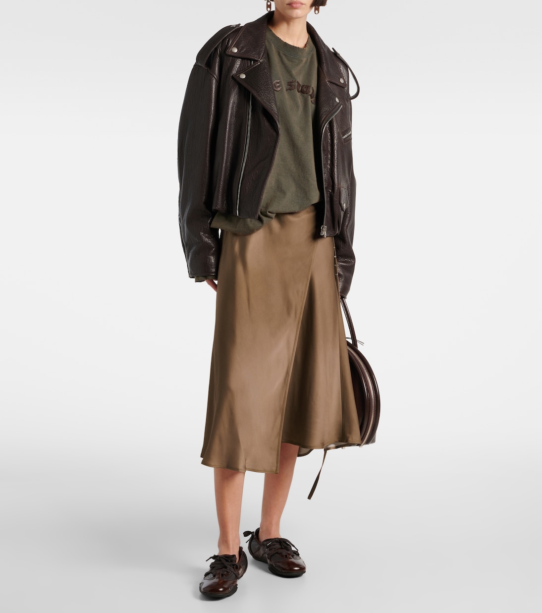 Wickelrock aus Satin | Acne Studios