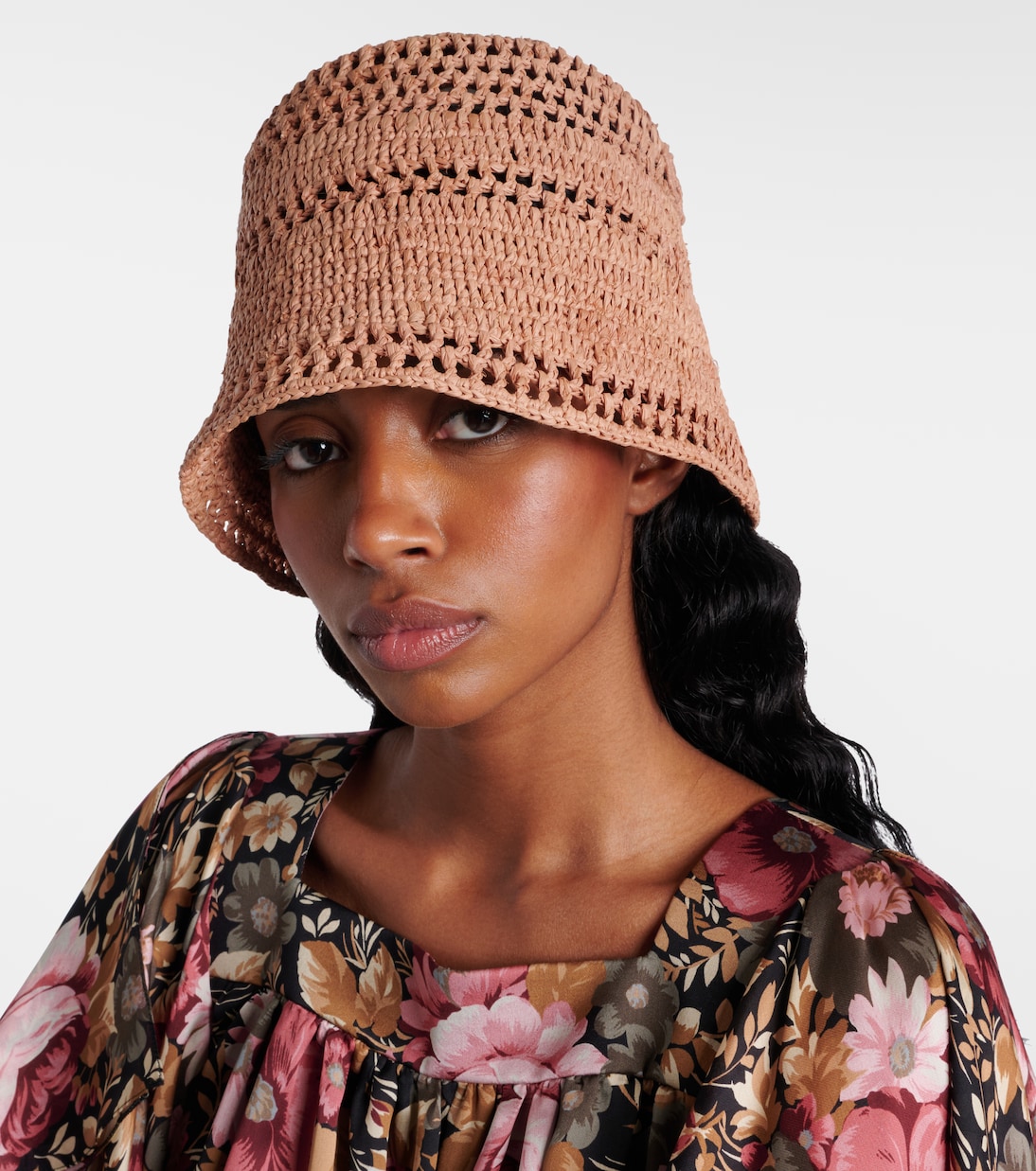 Sunset raffia bucket hat | Chloé