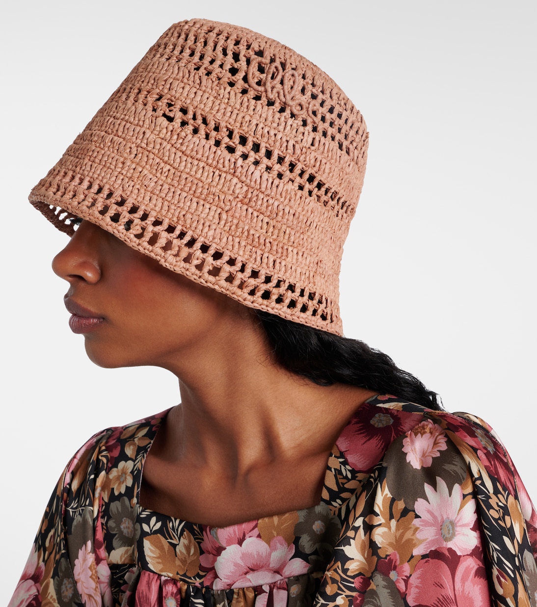 Sunset raffia bucket hat | Chloé