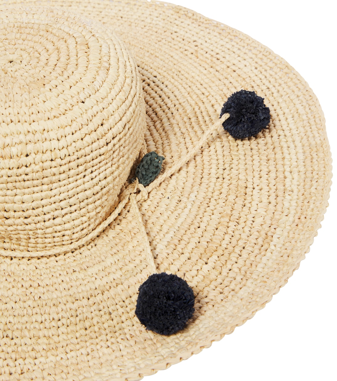 Capeline embroidered raffia sun hat | Bonpoint