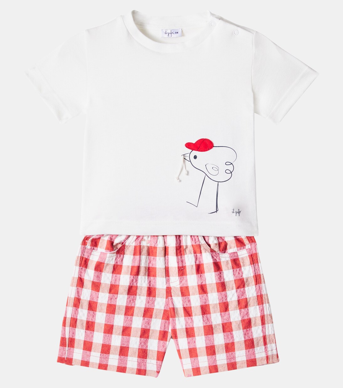 Baby - T-shirt e shorts con stampa | Il Gufo