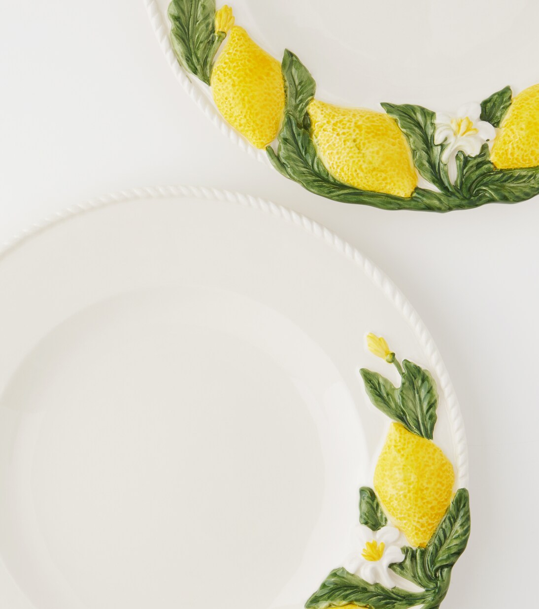 Lemon set of 4 dinner plates | Les-Ottomans