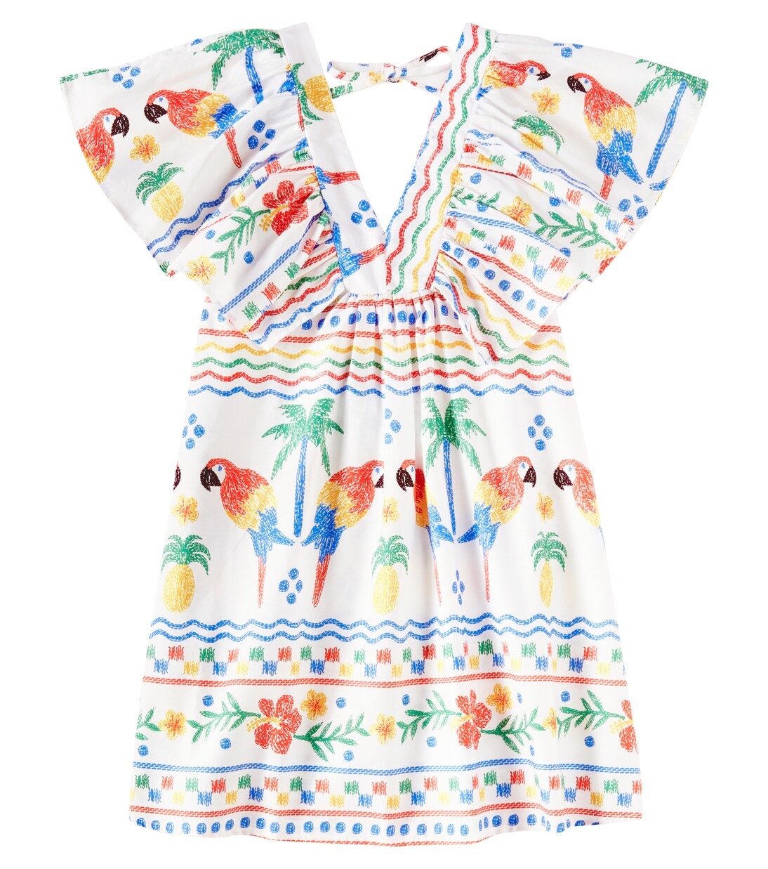 Robe Araras imprimée en coton | Fábula