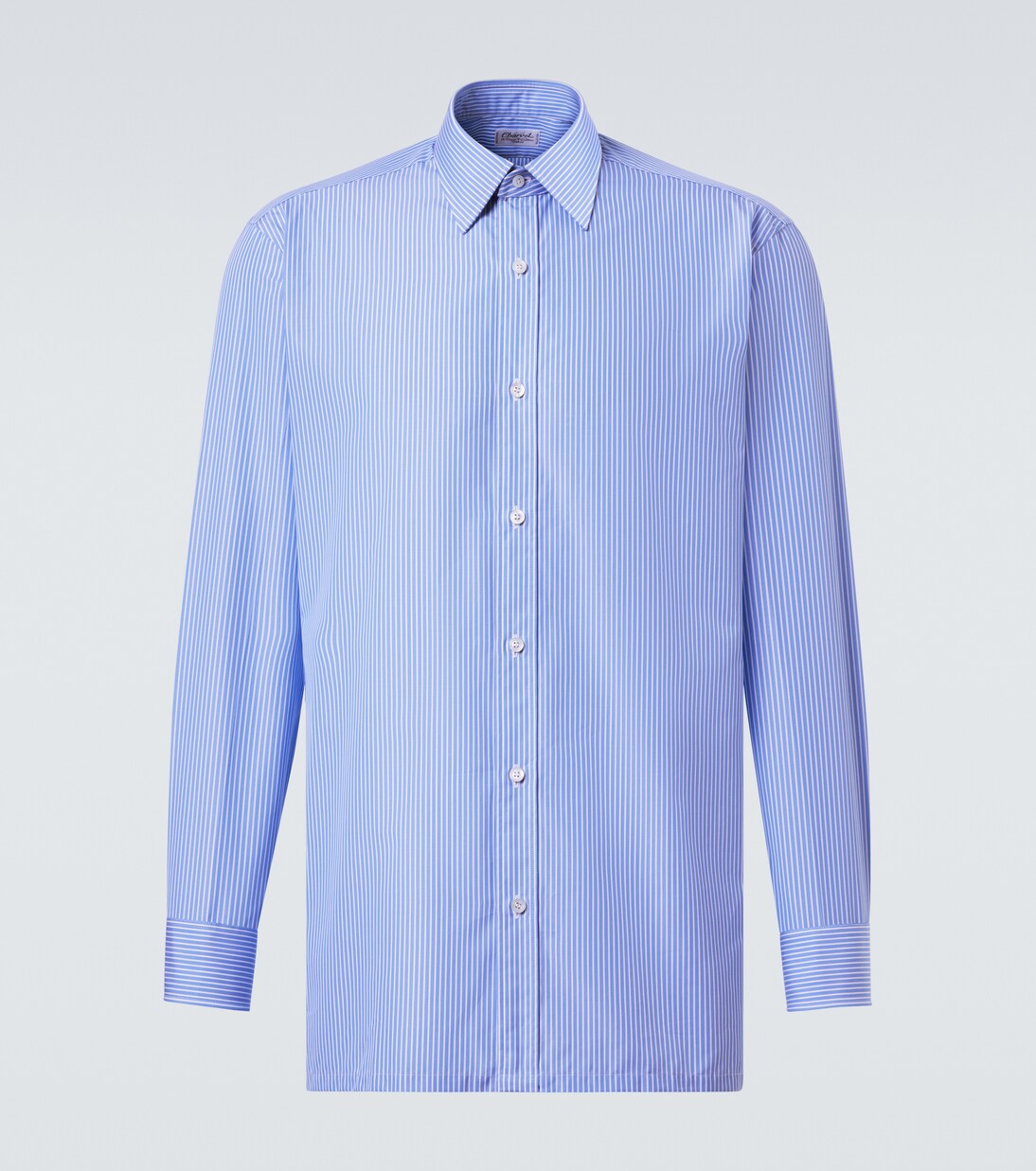 Striped cotton poplin shirt | Charvet