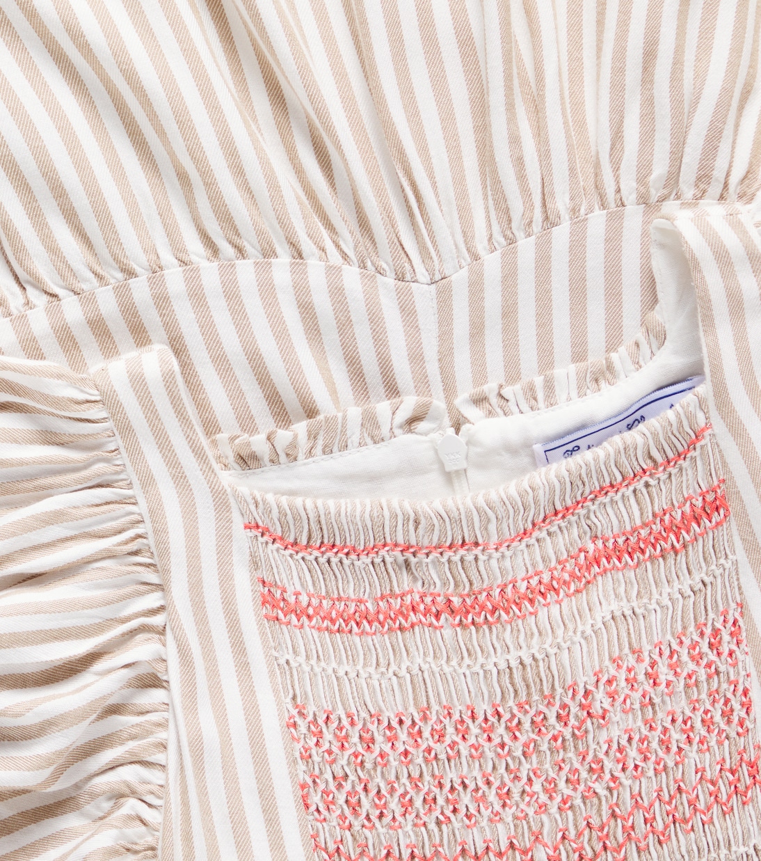 Abito a righe a punto smock | Tartine et Chocolat