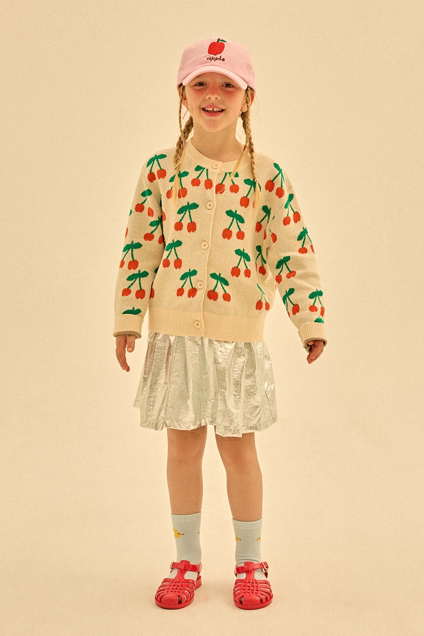 Cherry cotton cardigan | Jellymallow