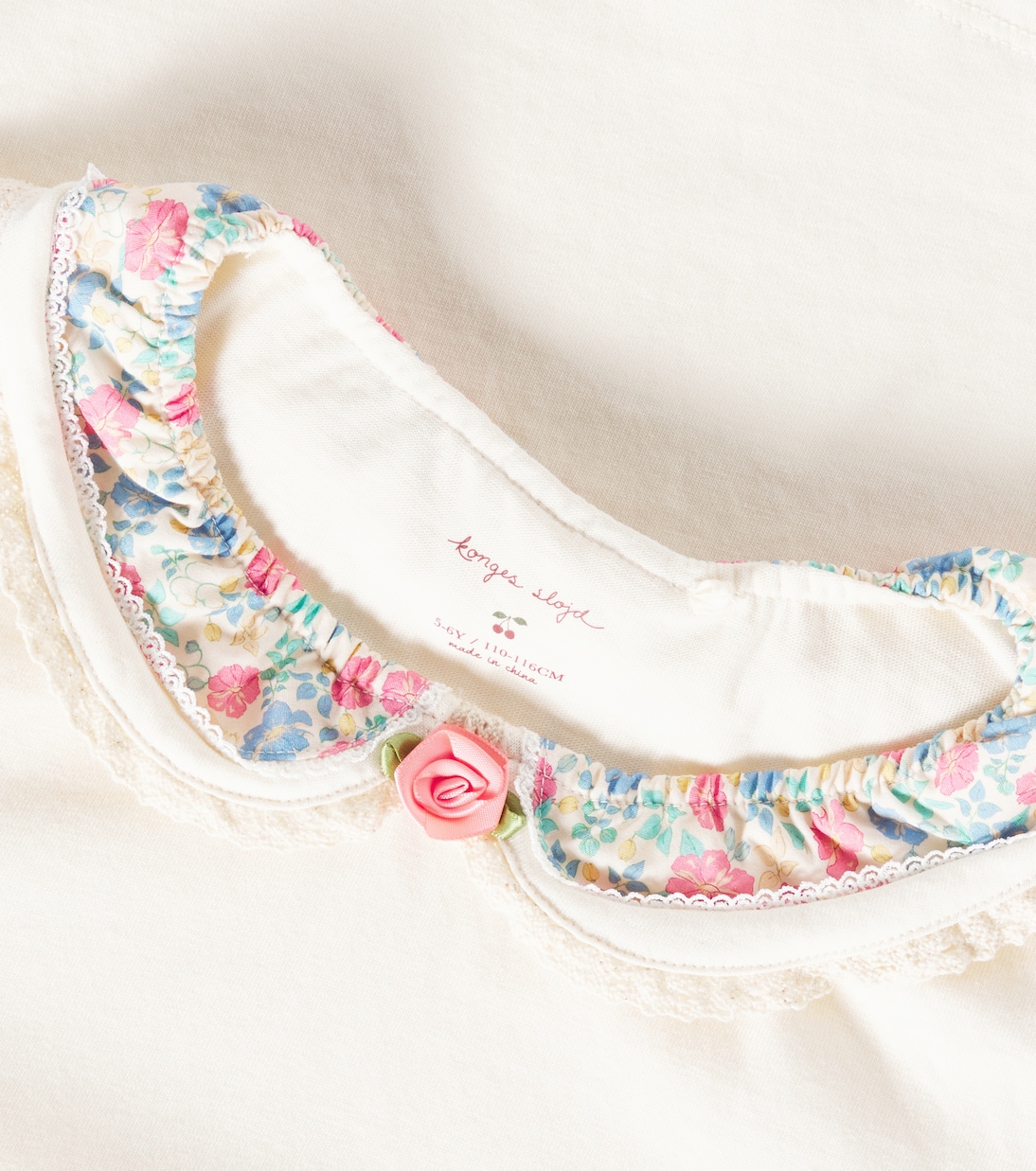 Pami lace-trimmed cotton jersey top | Konges Sløjd