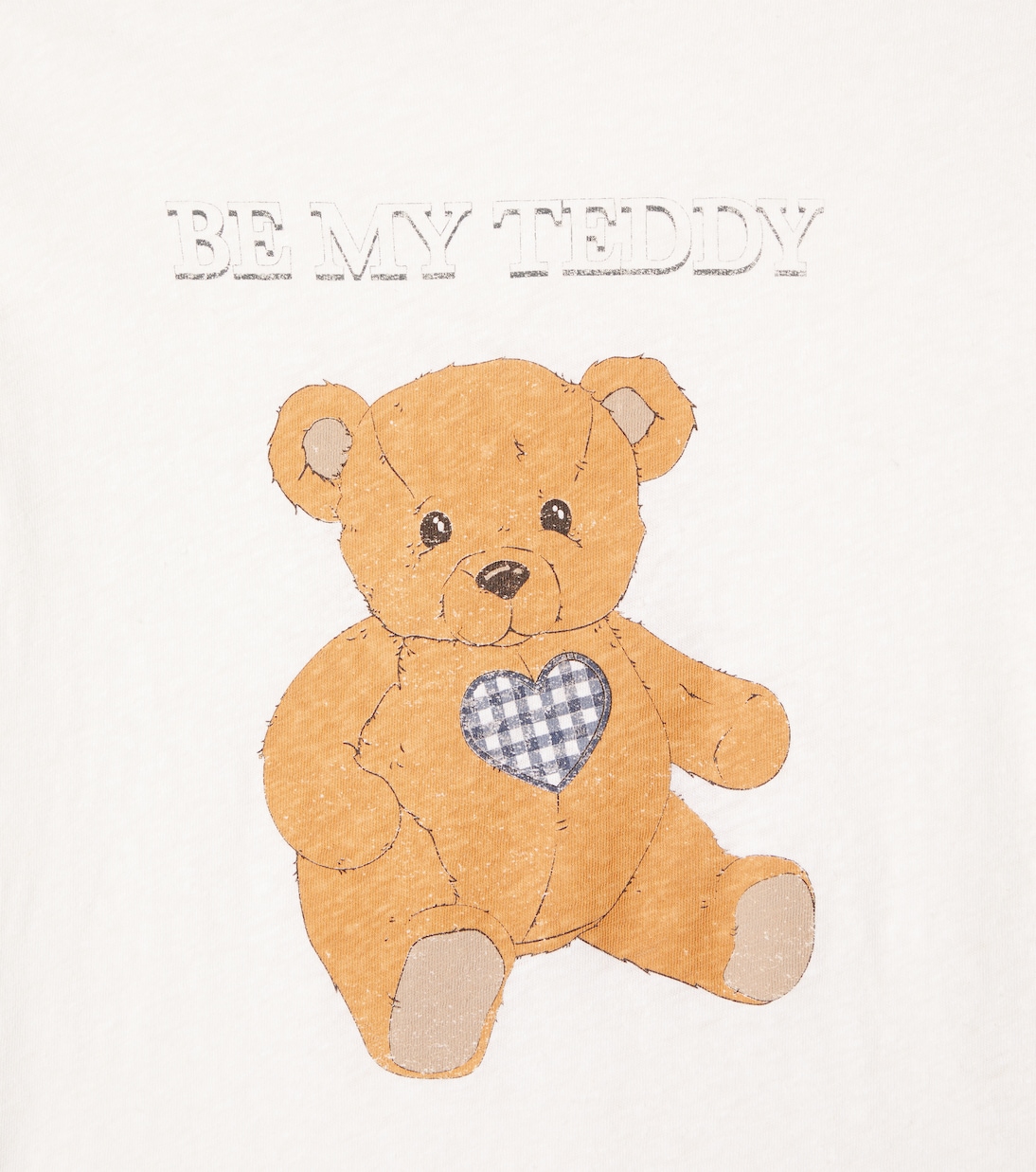 Bedrucktes T-Shirt Era aus Baumwolle und Leinen | Konges Sløjd