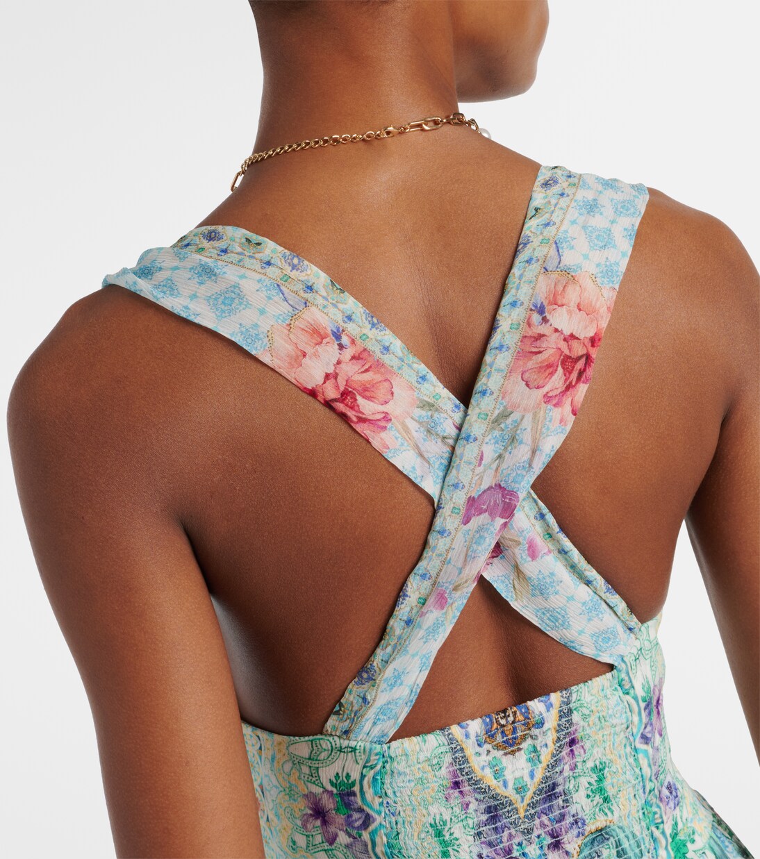 Crystal-embellished silk maxi dress | Camilla