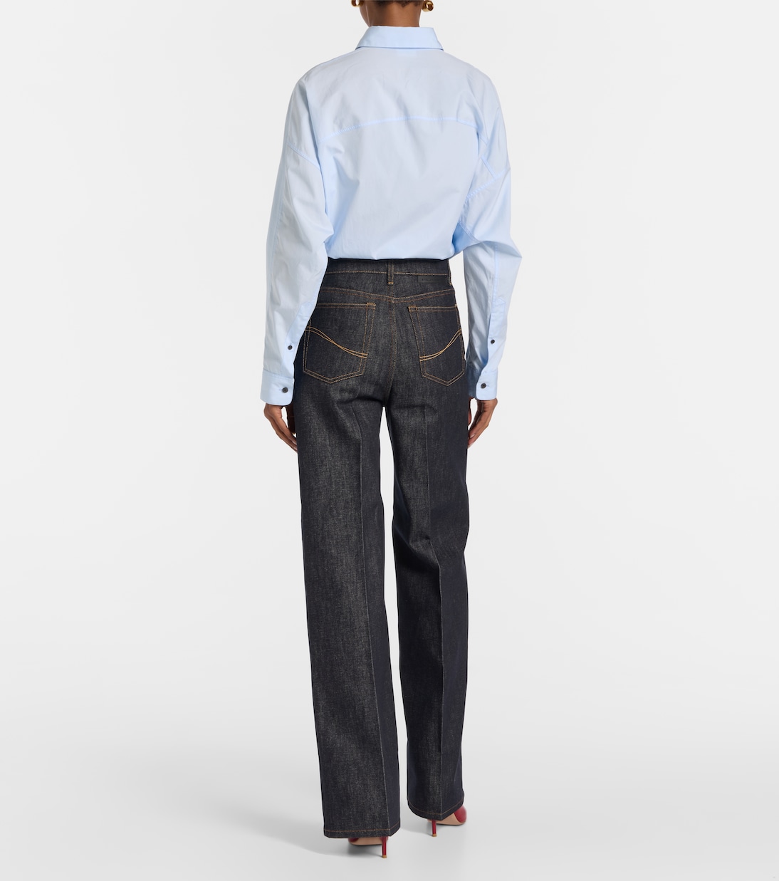 Mid-Rise Wide-Leg Jeans  | Stella McCartney