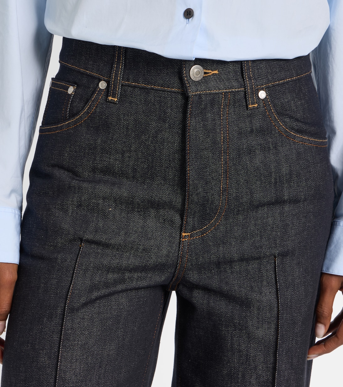 Mid-Rise Wide-Leg Jeans  | Stella McCartney