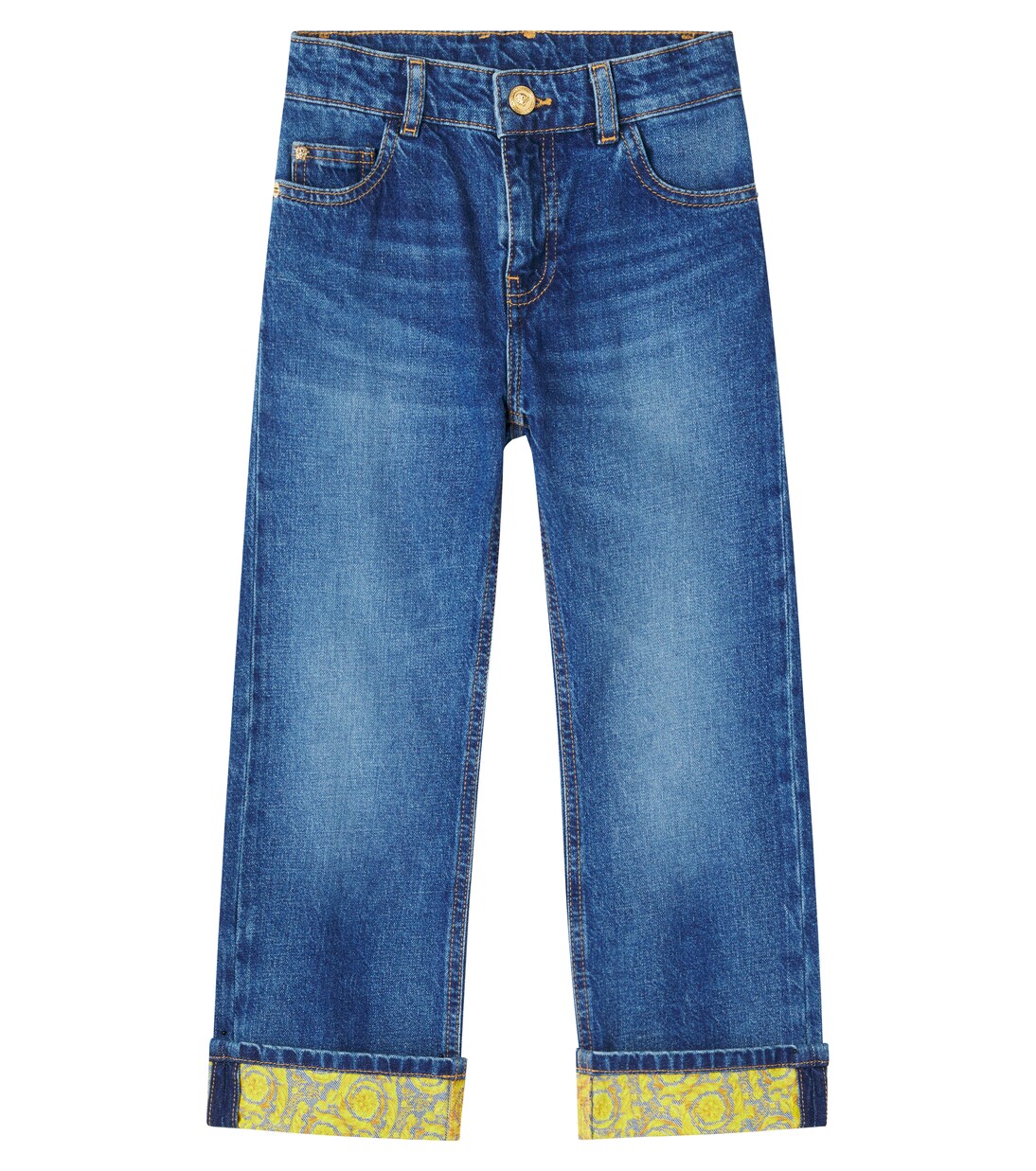 Barocco 스트레이트 진 | Versace Kids