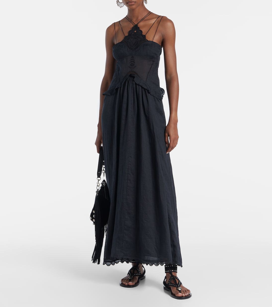 Lindy lace-trimmed maxi dress | Isabel Marant