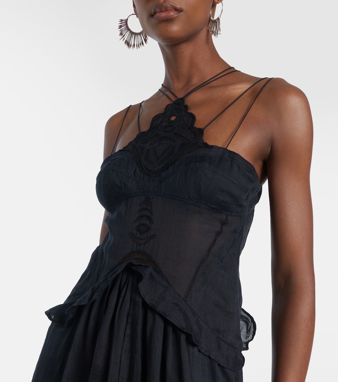 Lindy lace-trimmed maxi dress | Isabel Marant