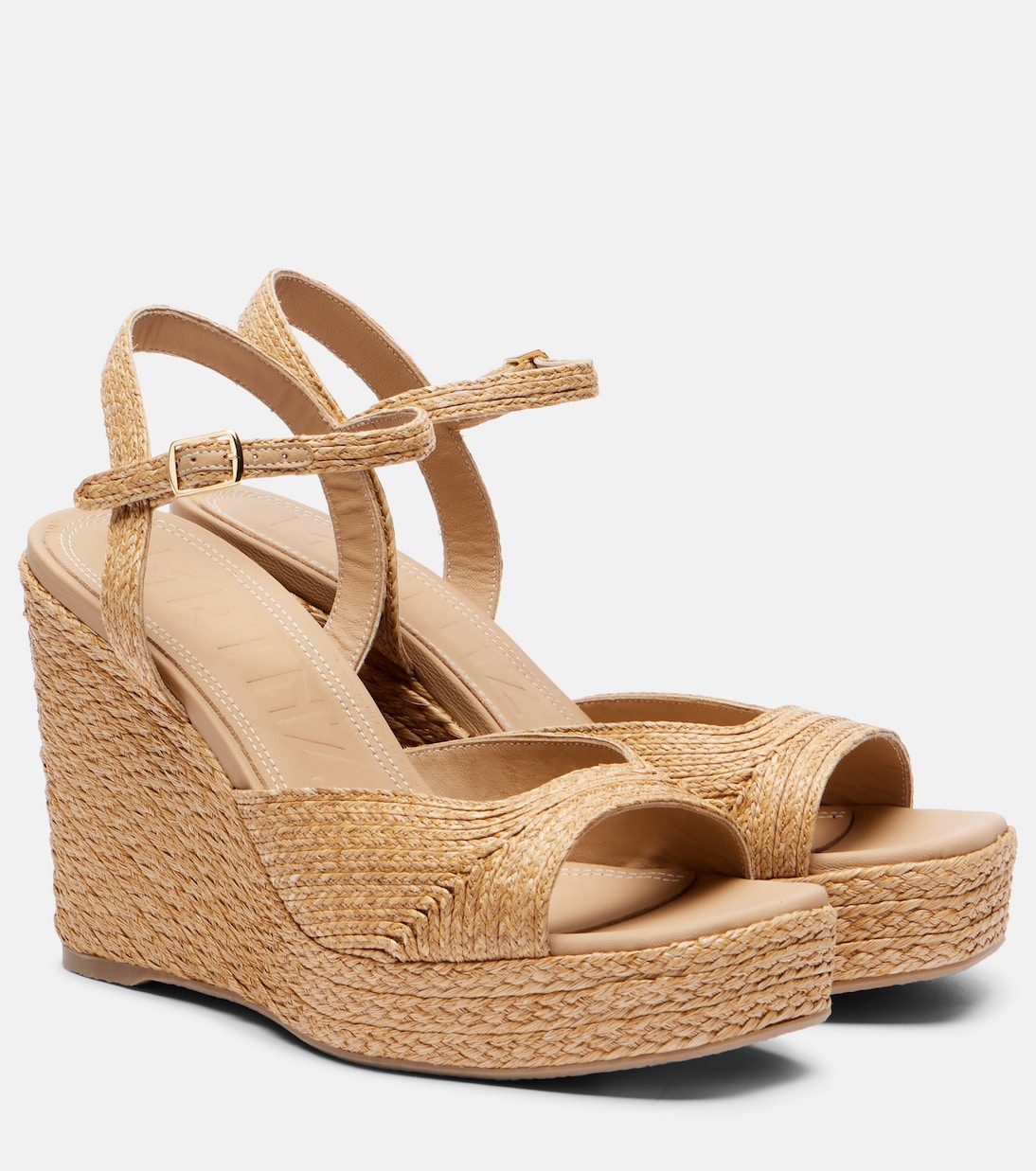 Wedge-Sandalen Summer aus Raffiabast | Souliers Martinez