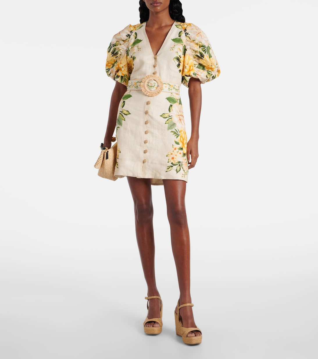 Wedge-Sandalen Summer aus Raffiabast | Souliers Martinez