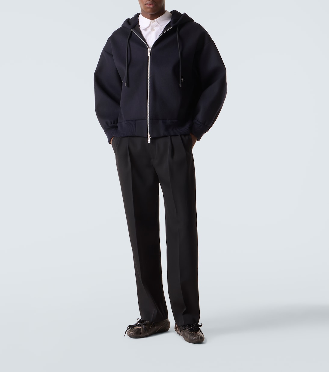 Embellished wool-blend hoodie | Simone Rocha