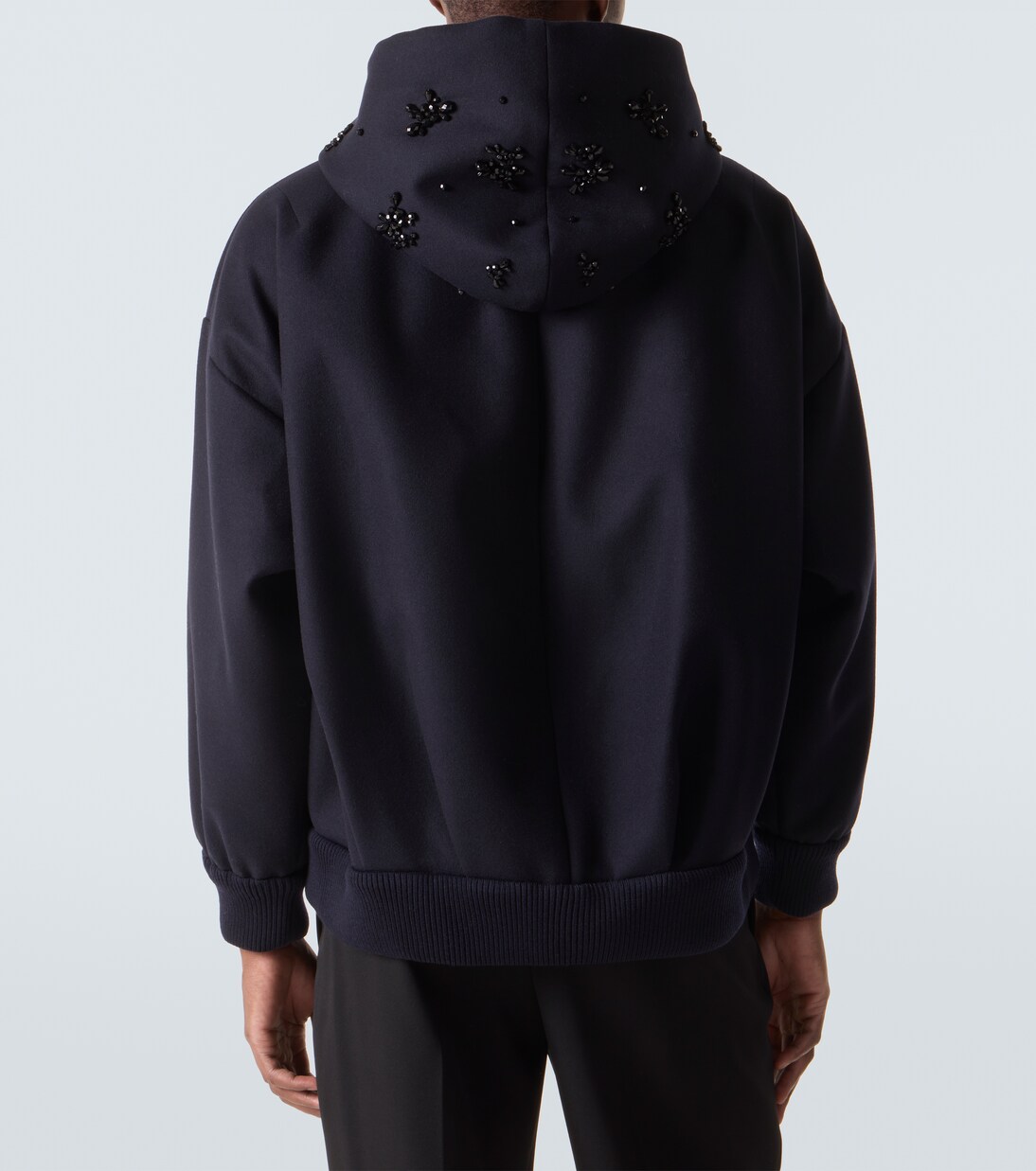 Embellished wool-blend hoodie | Simone Rocha
