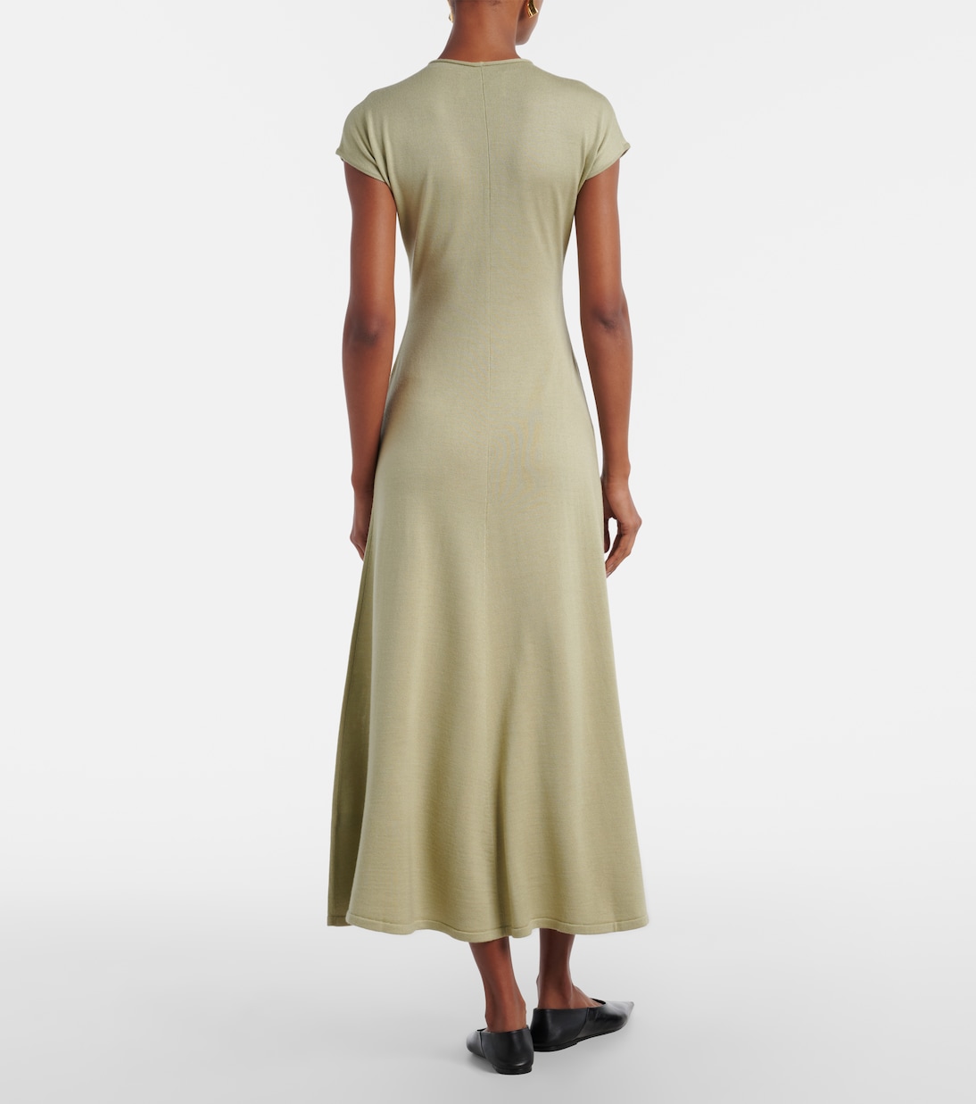 Lenore针织羊毛与真丝中长连衣裙 | Tove