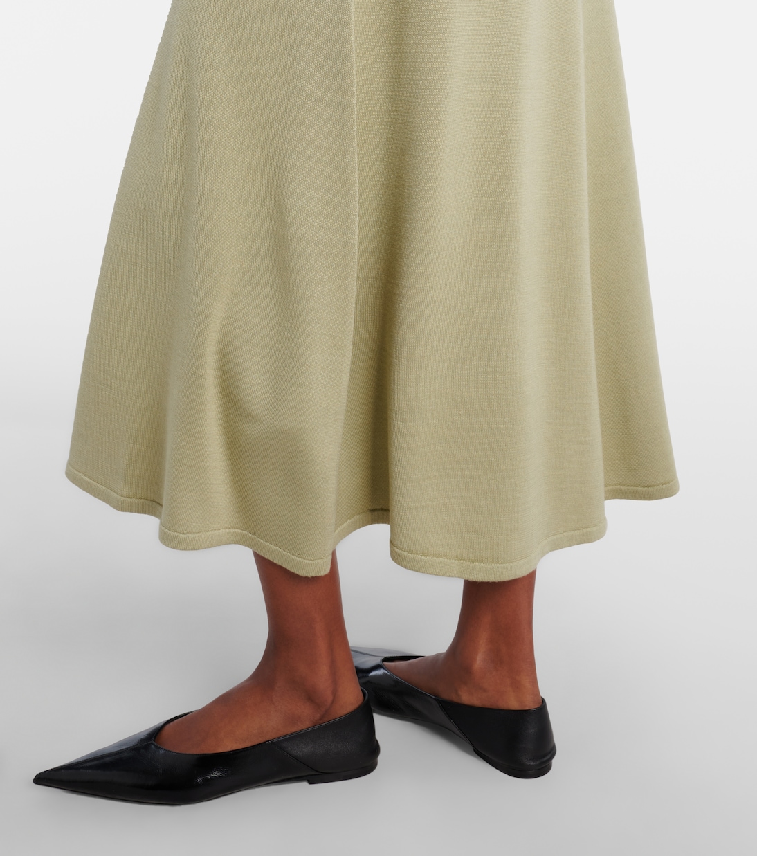 Lenore针织羊毛与真丝中长连衣裙 | Tove