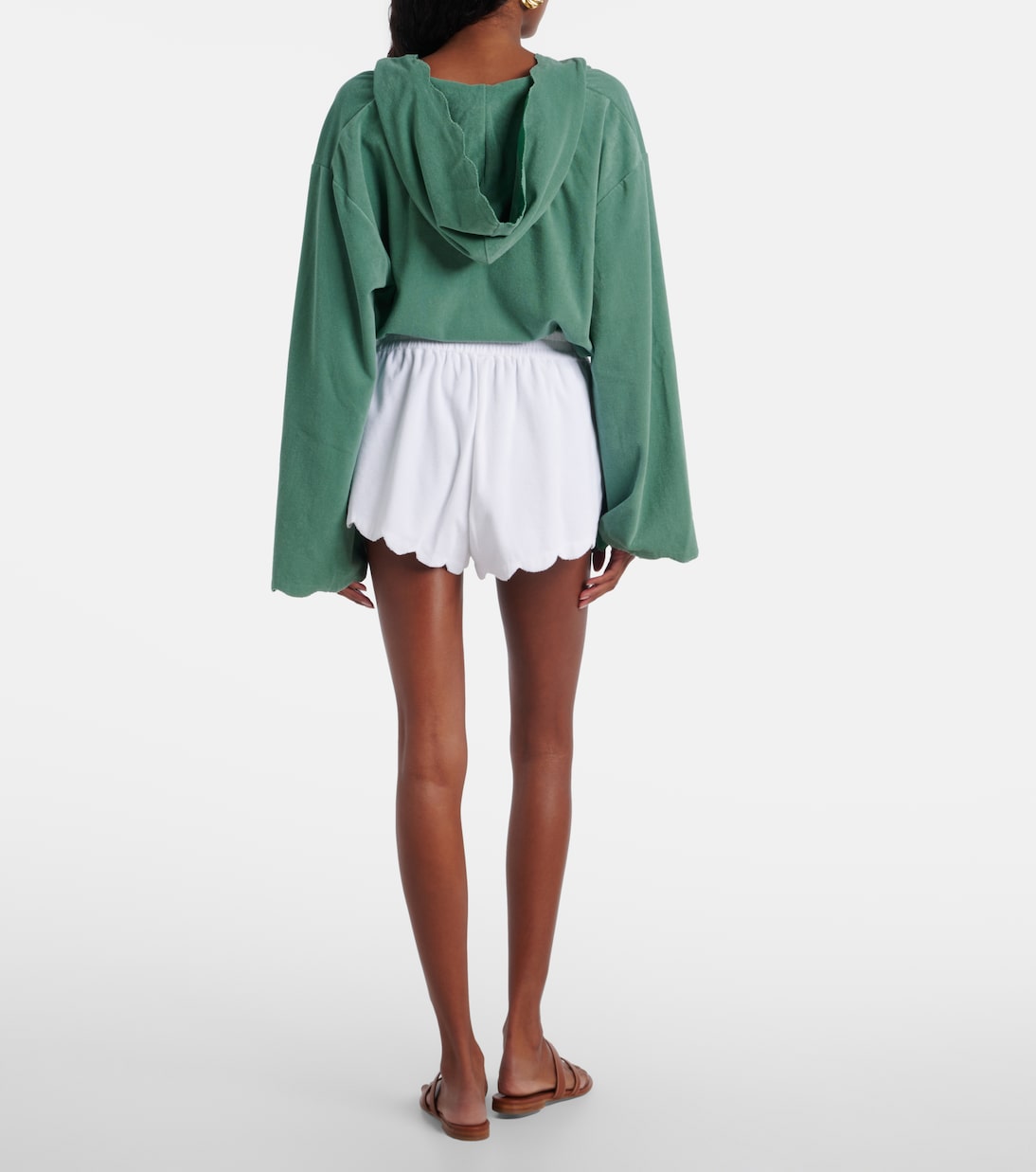 Bellini cotton-blend terry shorts | Marysia