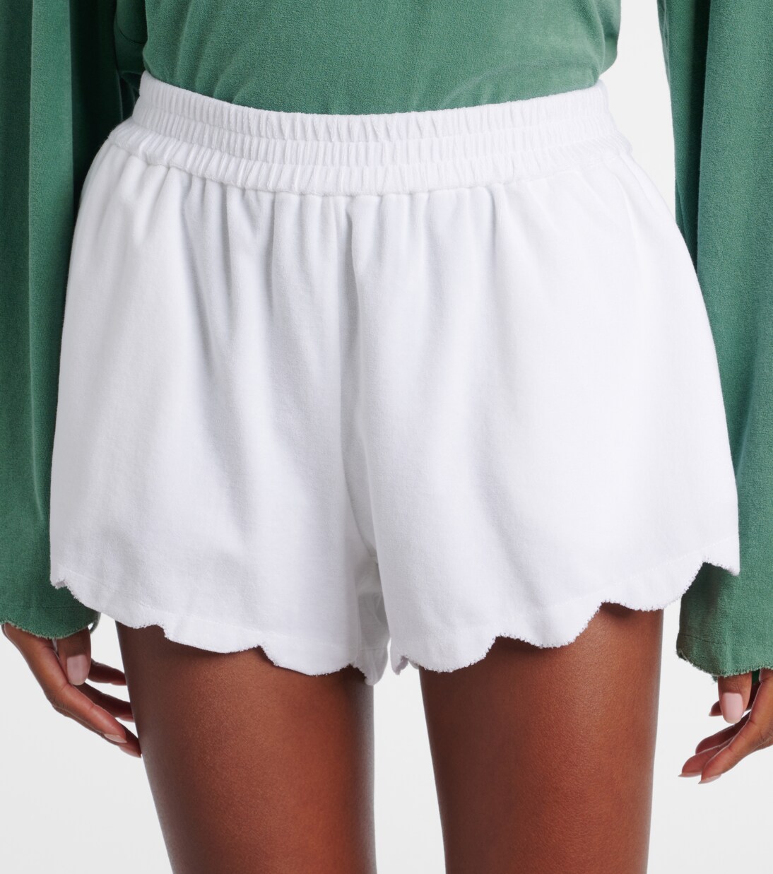 Bellini cotton-blend terry shorts | Marysia