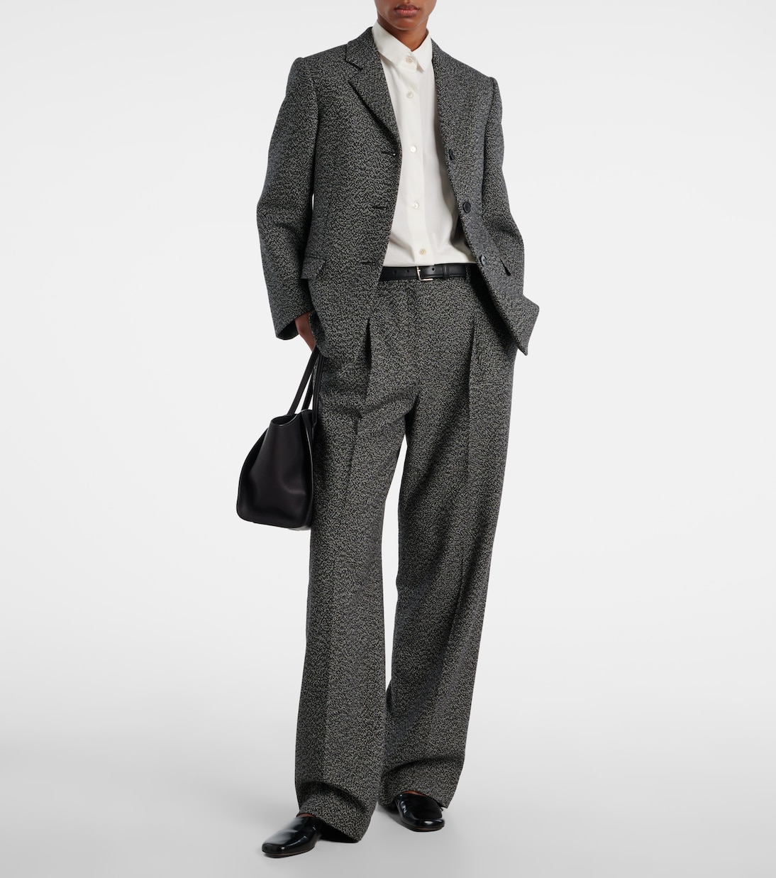 Mikkela cashmere and wool straight pants | The Row