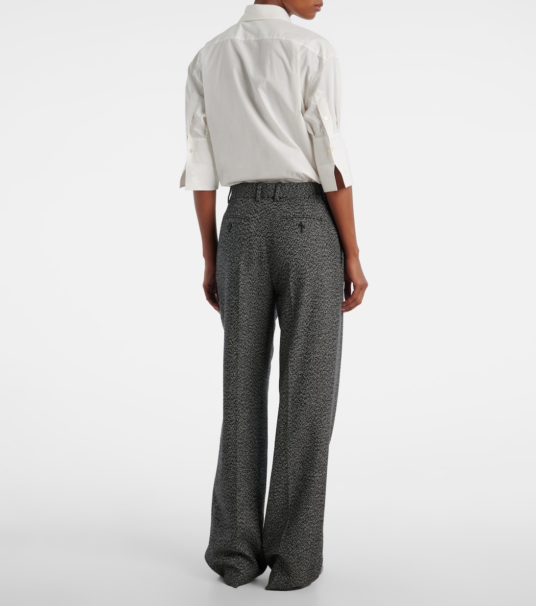Mikkela cashmere and wool straight pants | The Row