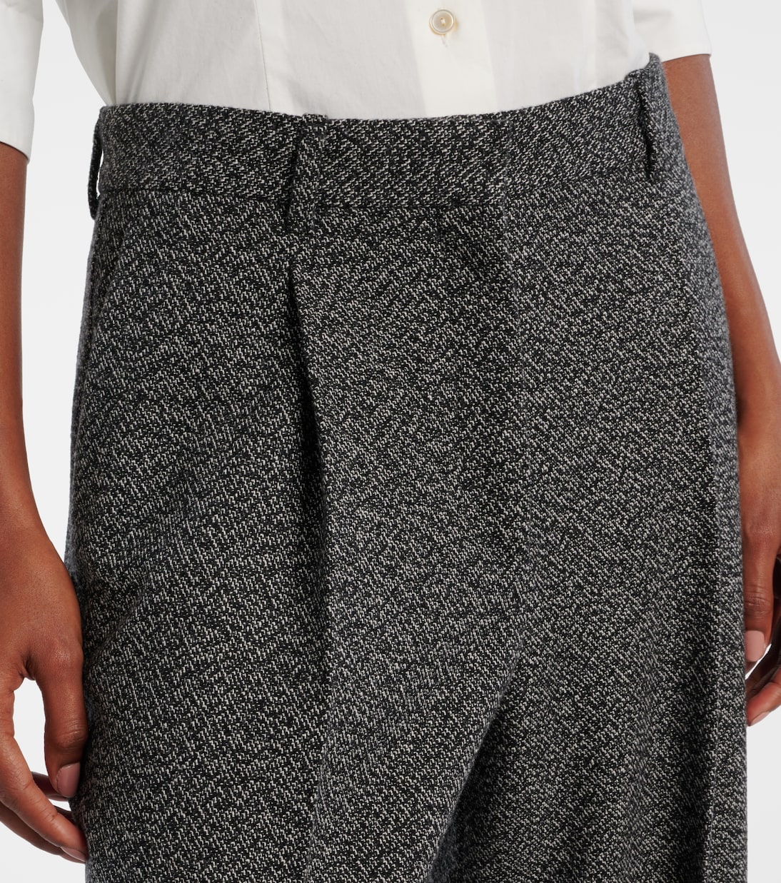 Mikkela cashmere and wool straight pants | The Row