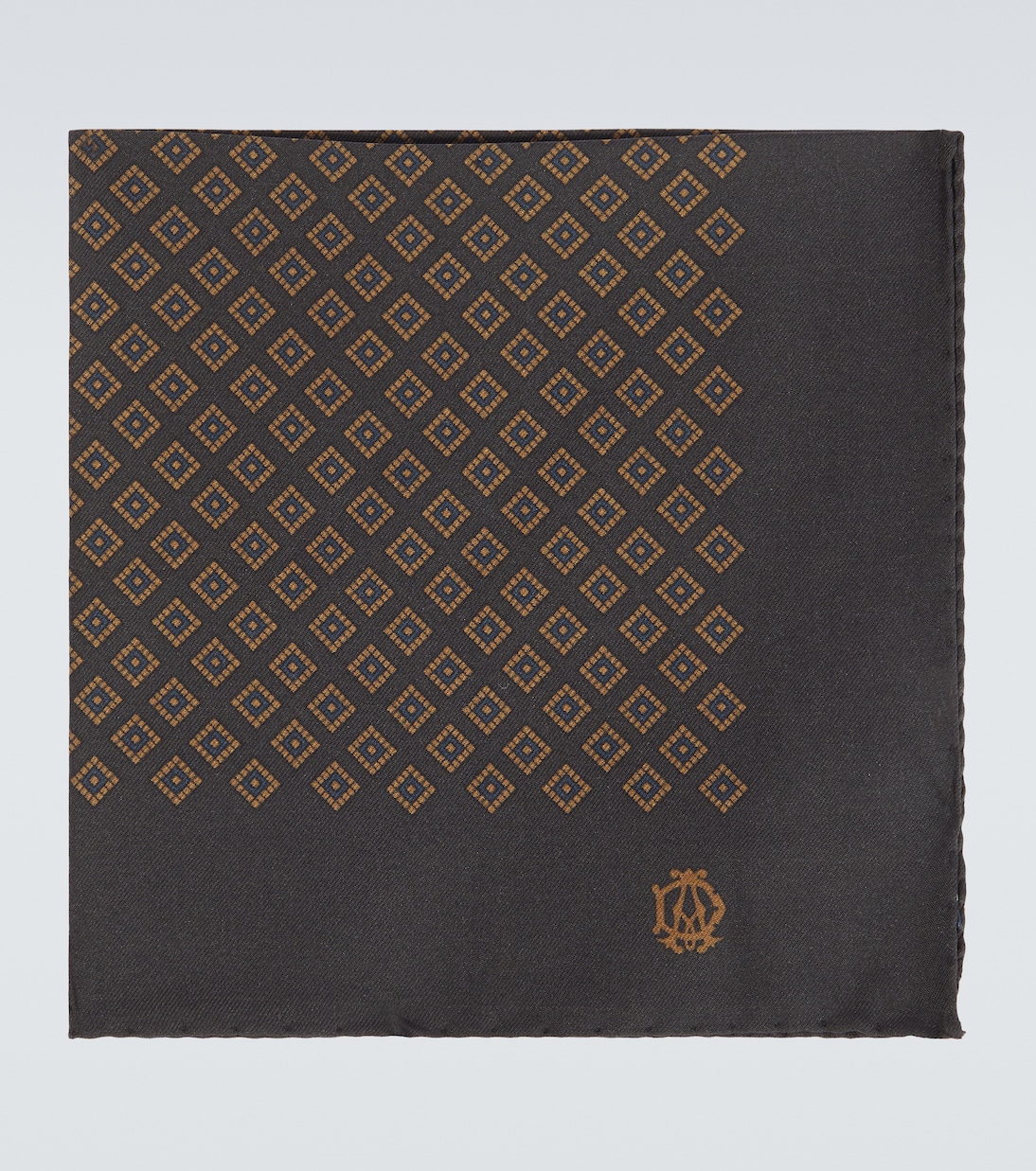 Printed silk pocket square | Dunhill