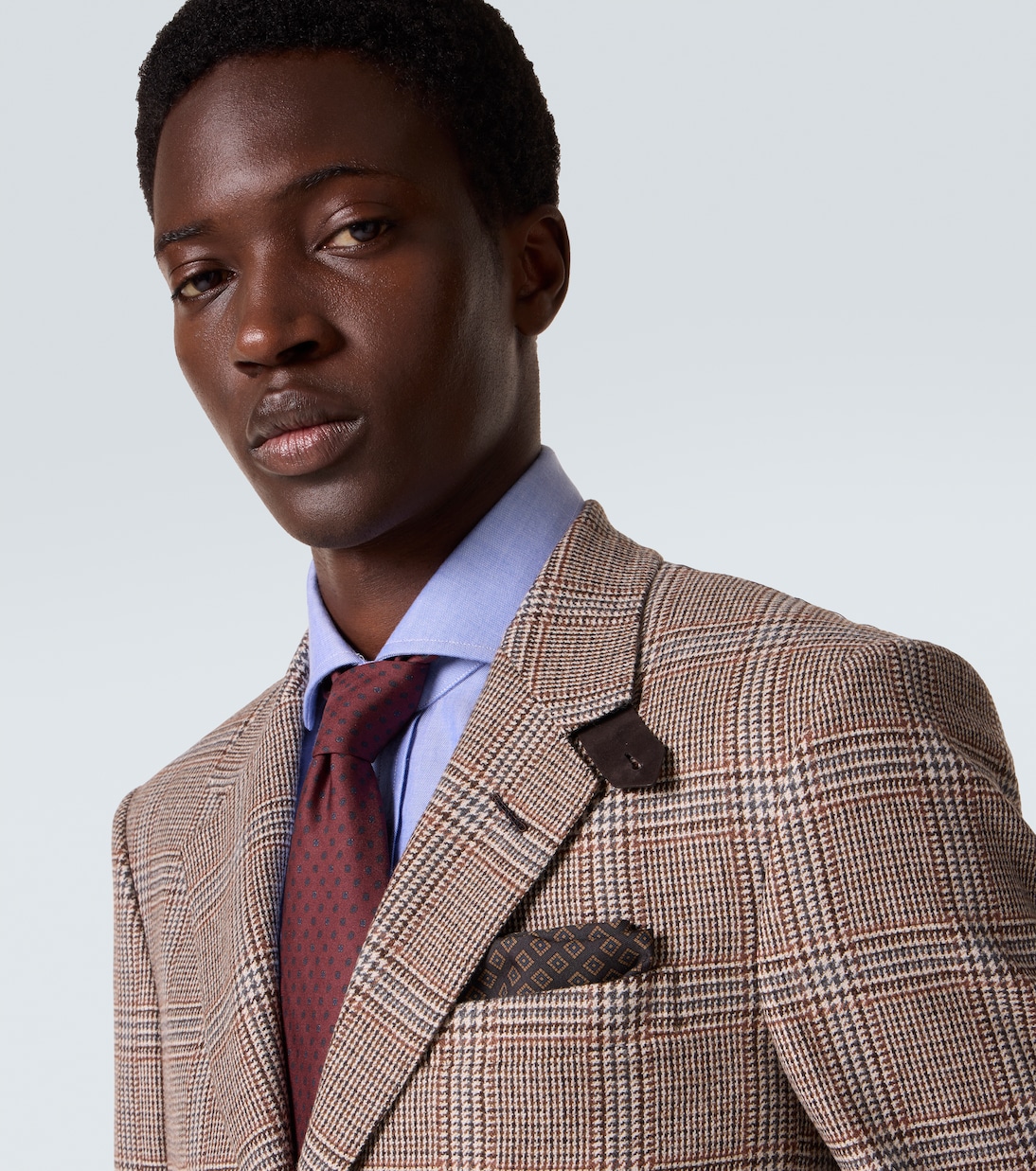 Printed silk pocket square | Dunhill