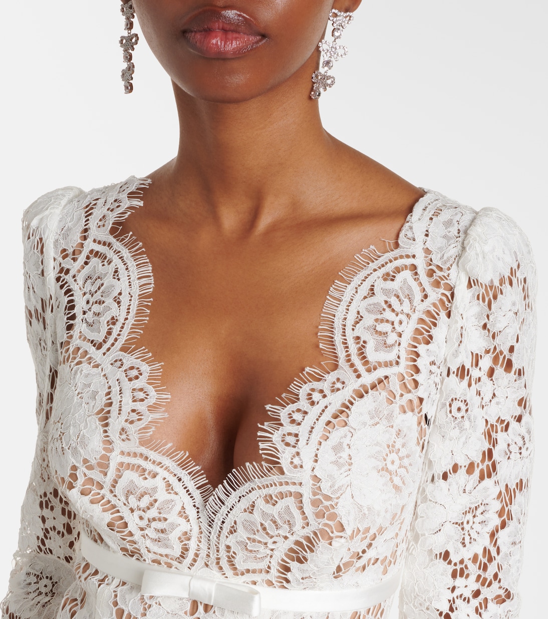 Robe longue en dentelle | Self-Portrait