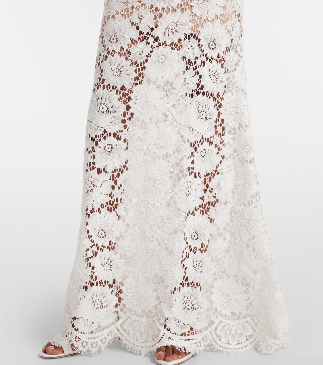 Robe longue en dentelle | Self-Portrait