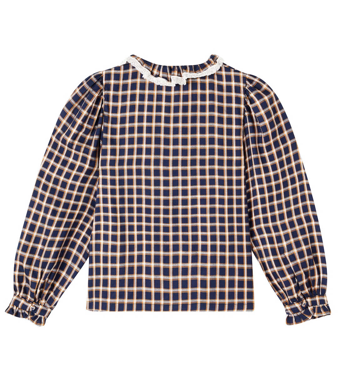 Ginevra checked ruffled shirt | C'era Una Volta